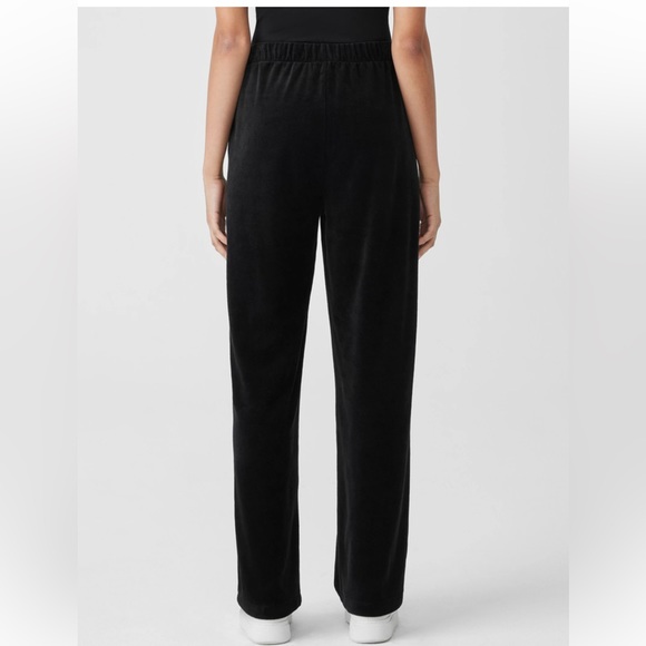 NWT Eileen Fisher Cotton Velour Straight Pant - Picture 3 of 6